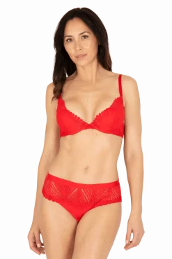 Soutien-gorge à coques Muse - Rouge ardent
