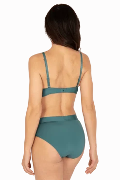 Soutien-gorge à coques Muse - Vert paon