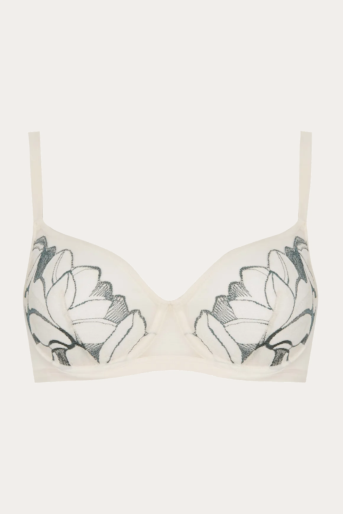 Soutien-gorge à coques Nymphéas - Soie