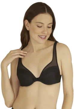 Soutien-gorge coques Tulle Design - Noir