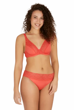 Soutien-gorge foulard à armatures L'irrésistible - Corail
