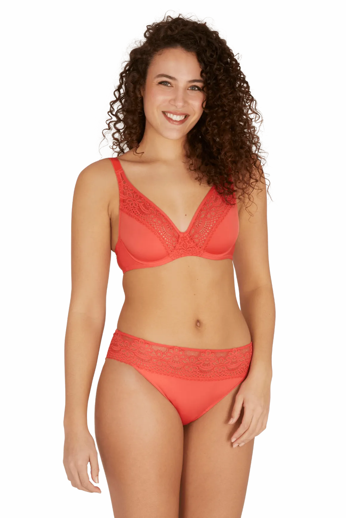 Soutien-gorge foulard à armatures L'irrésistible - Corail