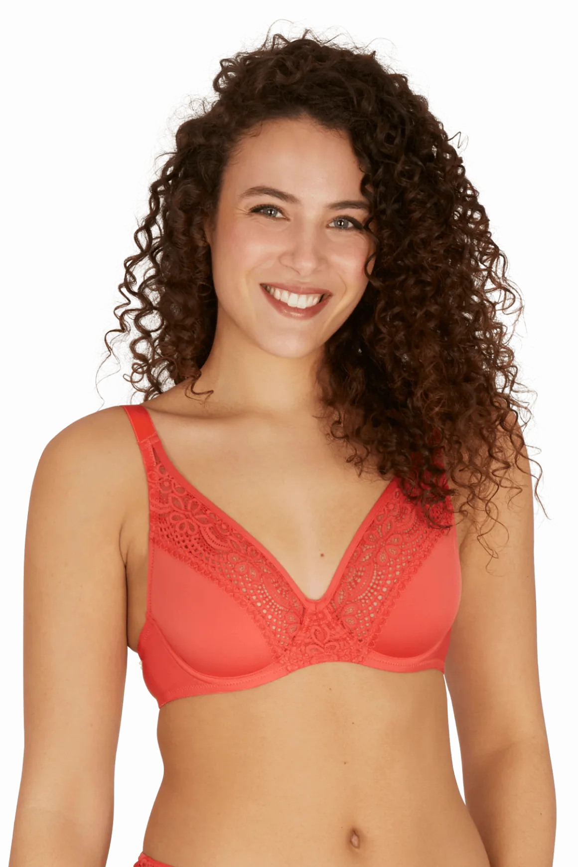 Soutien-gorge foulard à armatures L'irrésistible - Corail