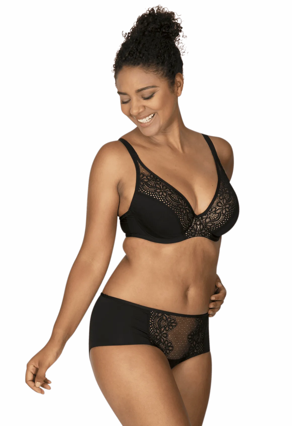 Soutien-gorge foulard à armatures L'irrésistible - Noir