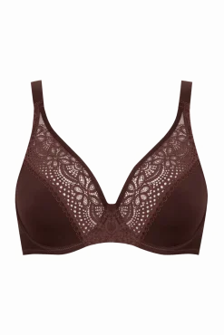 Soutien-gorge foulard à armatures L'irrésistible - Châtaigne