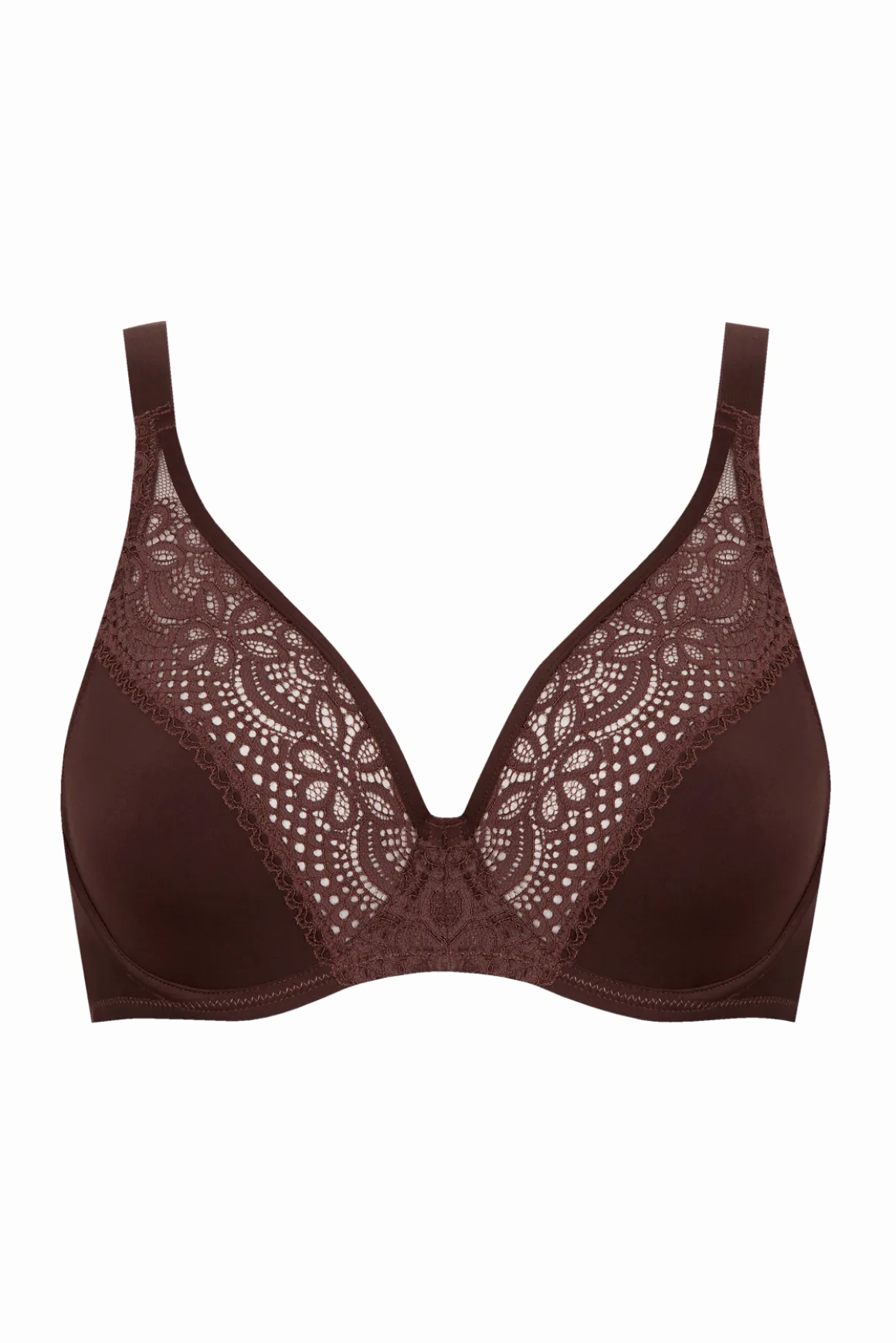 Soutien-gorge foulard à armatures L'irrésistible - Châtaigne