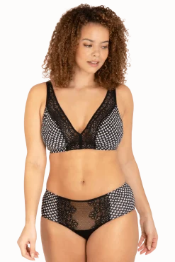 Soutien-gorge foulard sans armatures en dentelle et en microfibre L'irrésistible - Bulles