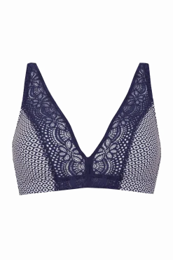 Soutien-gorge foulard sans armatures en dentelle et en microfibre L'irrésistible - Illusion