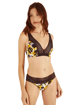 Soutien-gorge foulard sans armatures en dentelle et en microfibre L'irrésistible - Esquisse