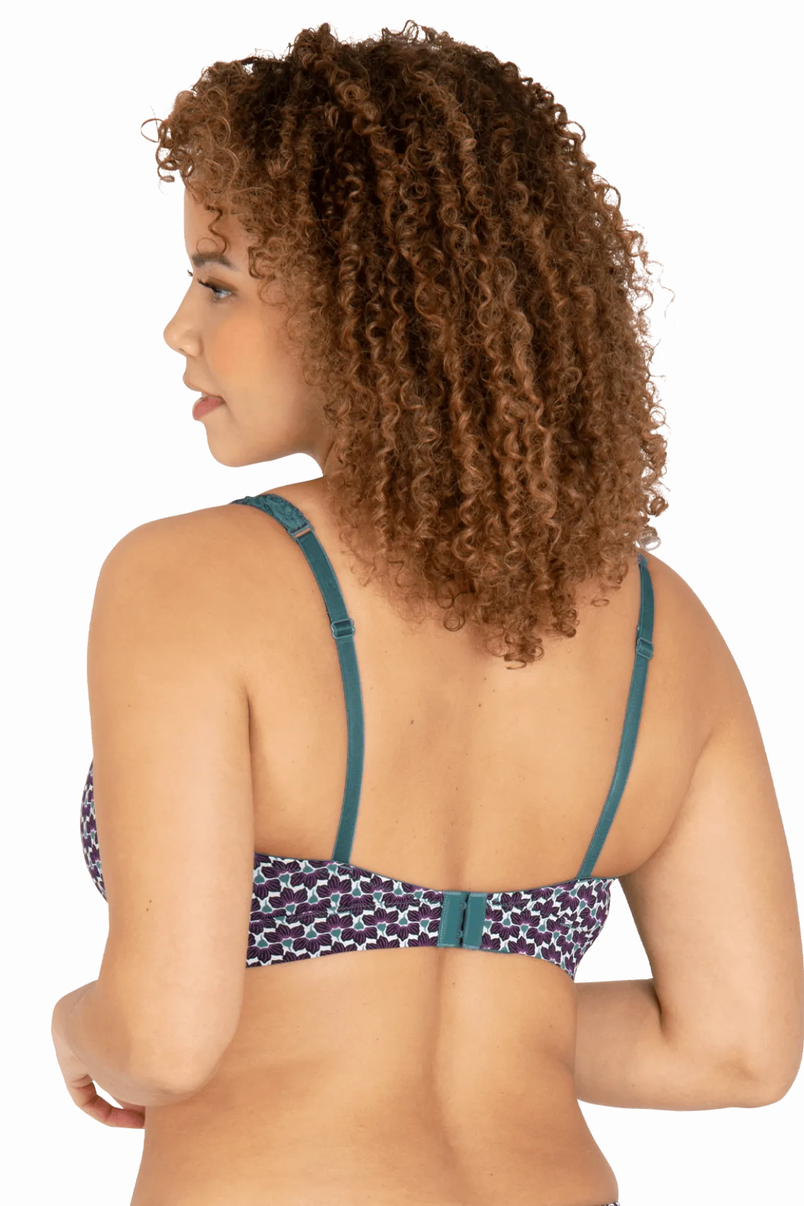 Soutien-gorge foulard sans armatures en dentelle et en microfibre L'irrésistible - Imprimé folk