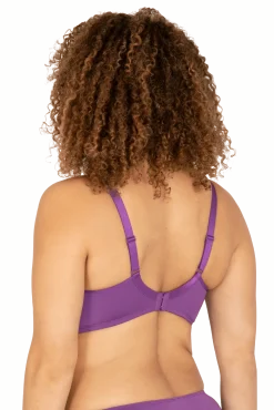 Soutien-gorge sans armatures Tulle Design - Violet