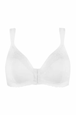 Soutien-gorge sans armatures agrafage avant Well Allure L'Elégante - Blanc