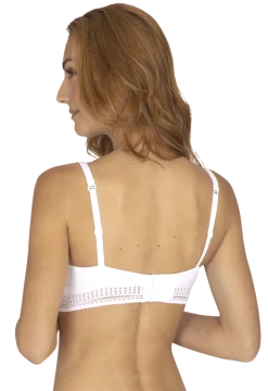 Soutien-gorge sans armatures coques souples Arty Graphik - Blanc