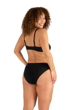 Soutien-gorge sans armatures Tulle Design Coton - Noir