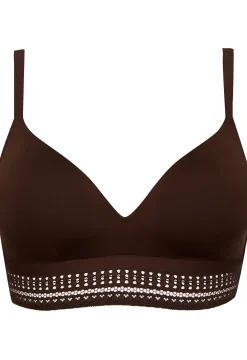 Soutien-gorge sans armatures coques souples Arty Graphik - Chocolat