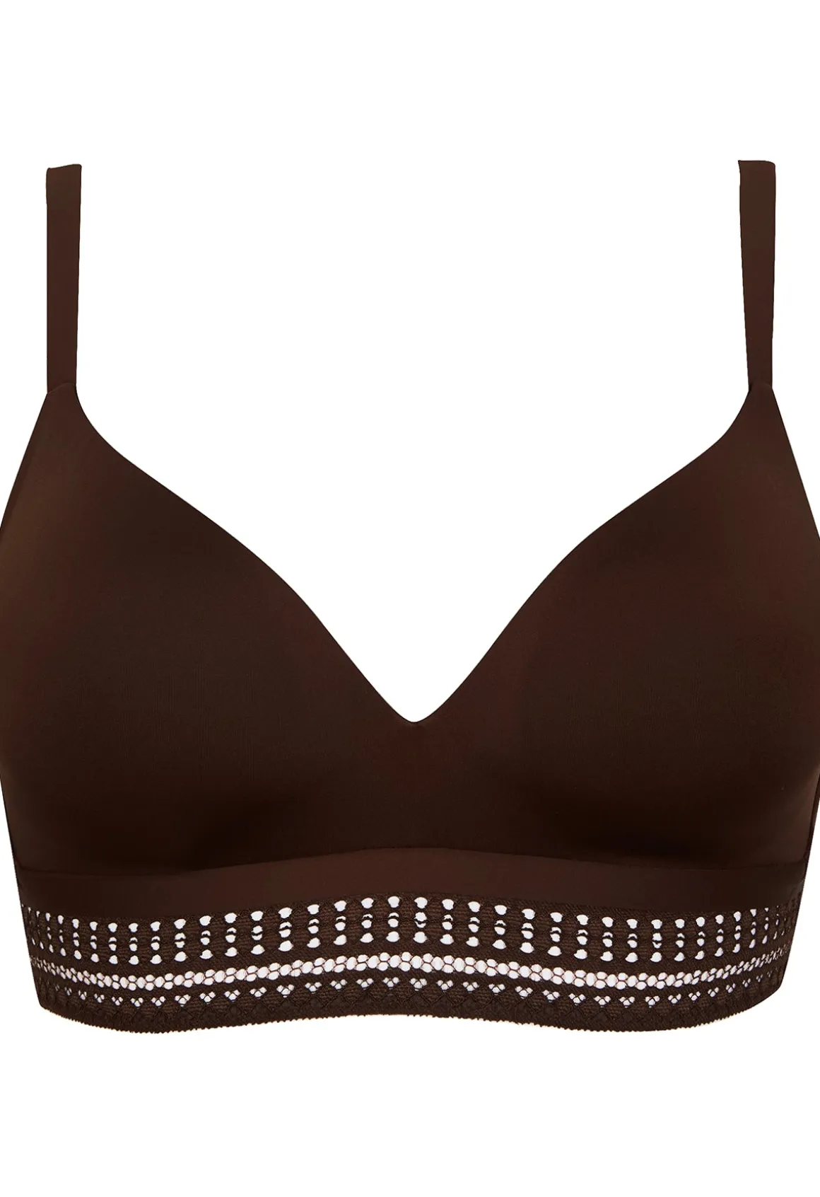 Soutien-gorge sans armatures coques souples Arty Graphik - Chocolat