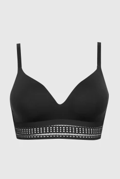 Soutien-gorge sans armatures coques souples Arty Graphik - Noir