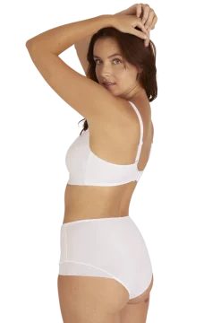 Soutien-gorge sans armatures Tulle Design - Blanc