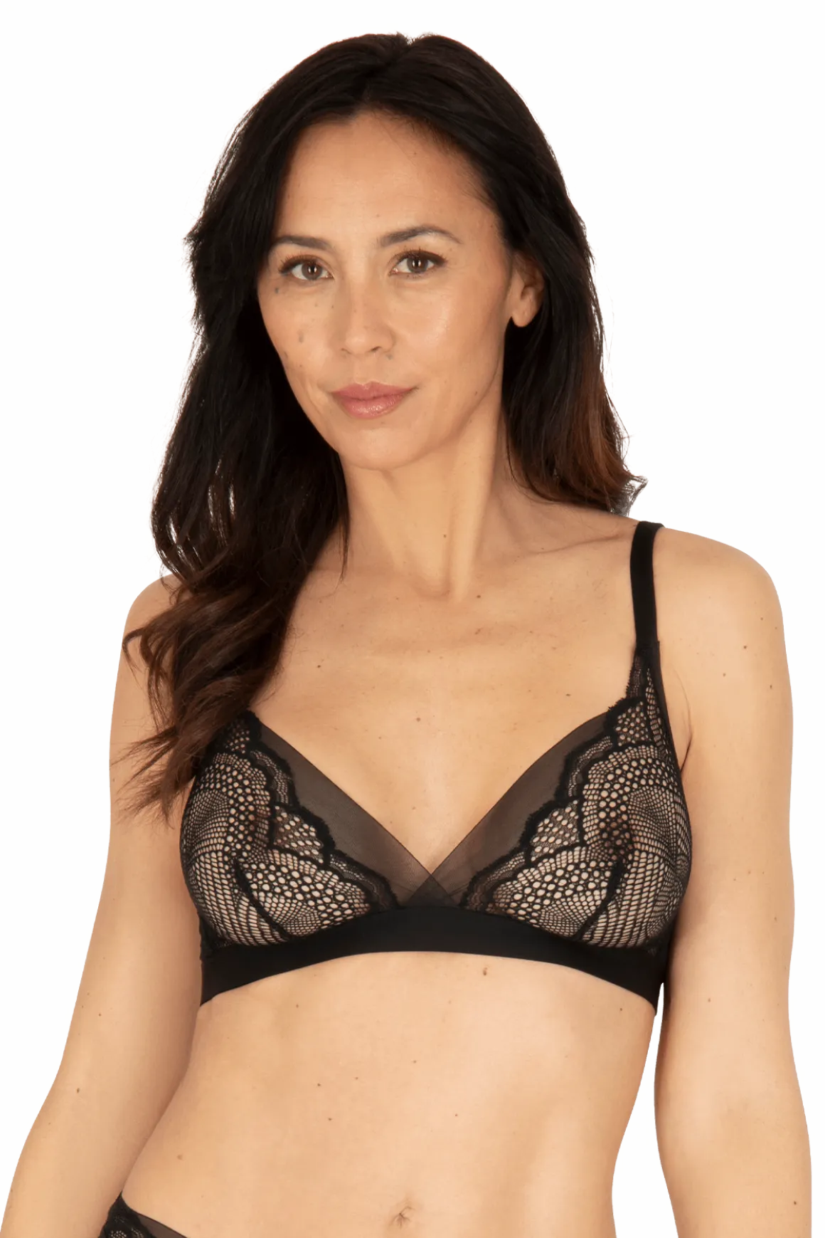 Soutien-gorge sans armatures Idylle - Noir