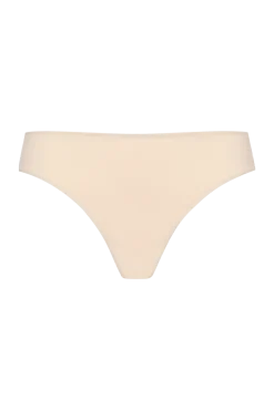 Tanga Résille Florale - Nude