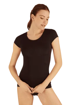 Top Manches Courtes Allure d'Hiver - Noir